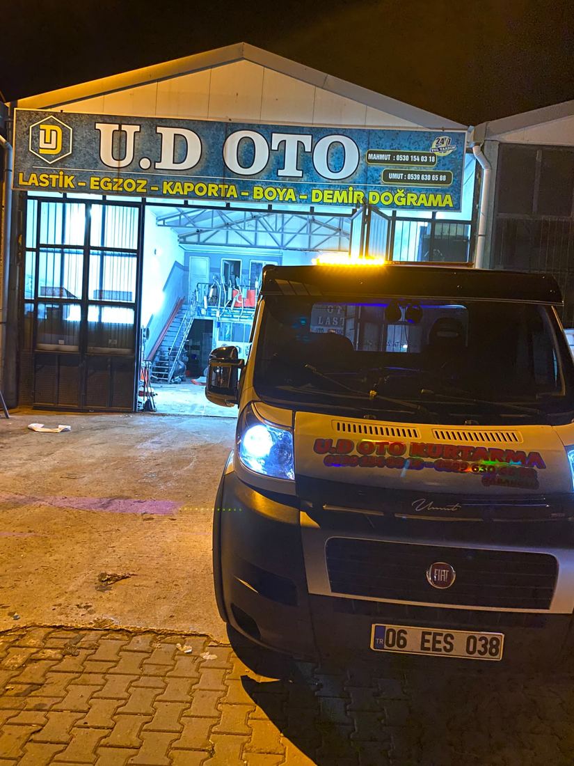 U.D Oto atölyesi ve çekici, gece